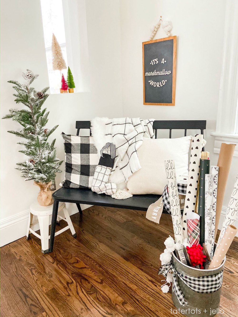 Holiday Housewalk Tour 2019 Tatertots and Jello. Holiday ideas and tips for a vintage home on a budget.