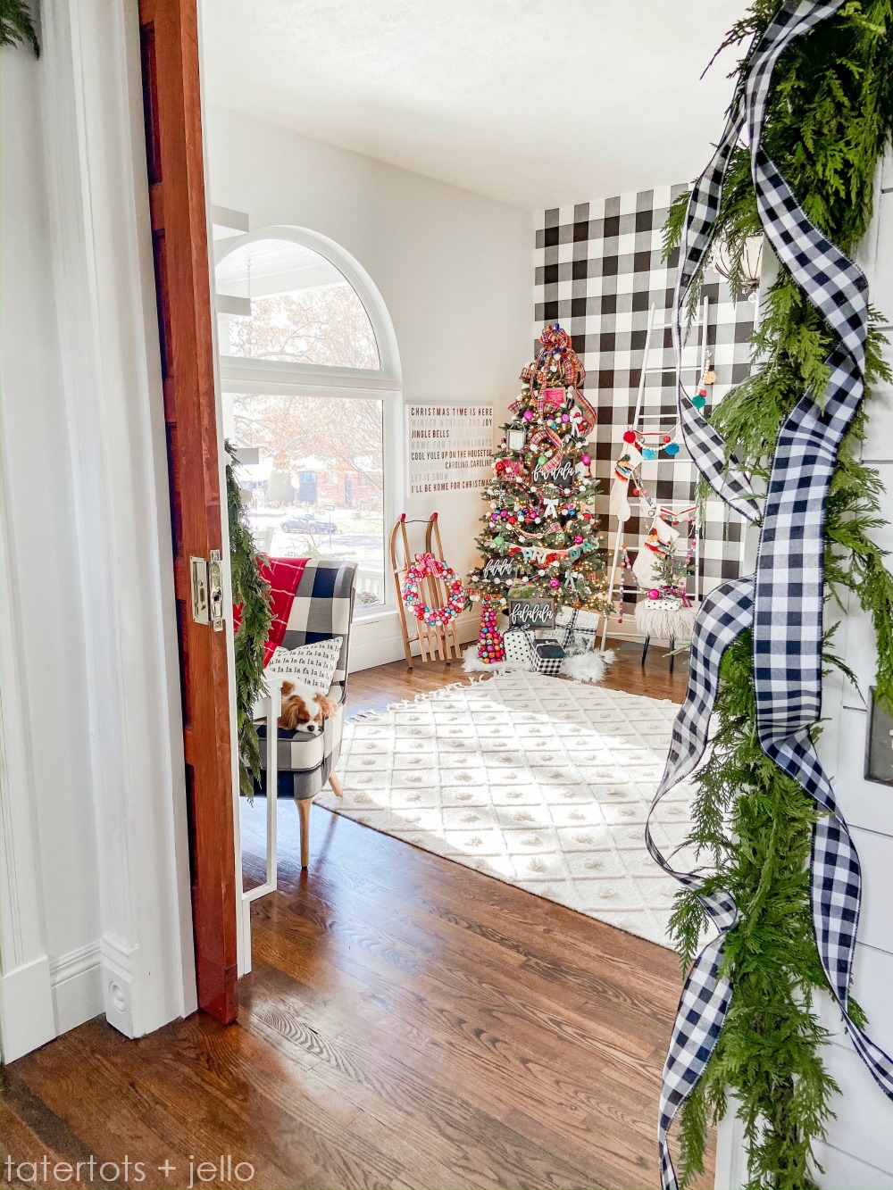 Holiday Housewalk Tour 2019 Tatertots and Jello. Holiday ideas and tips for a vintage home on a budget.