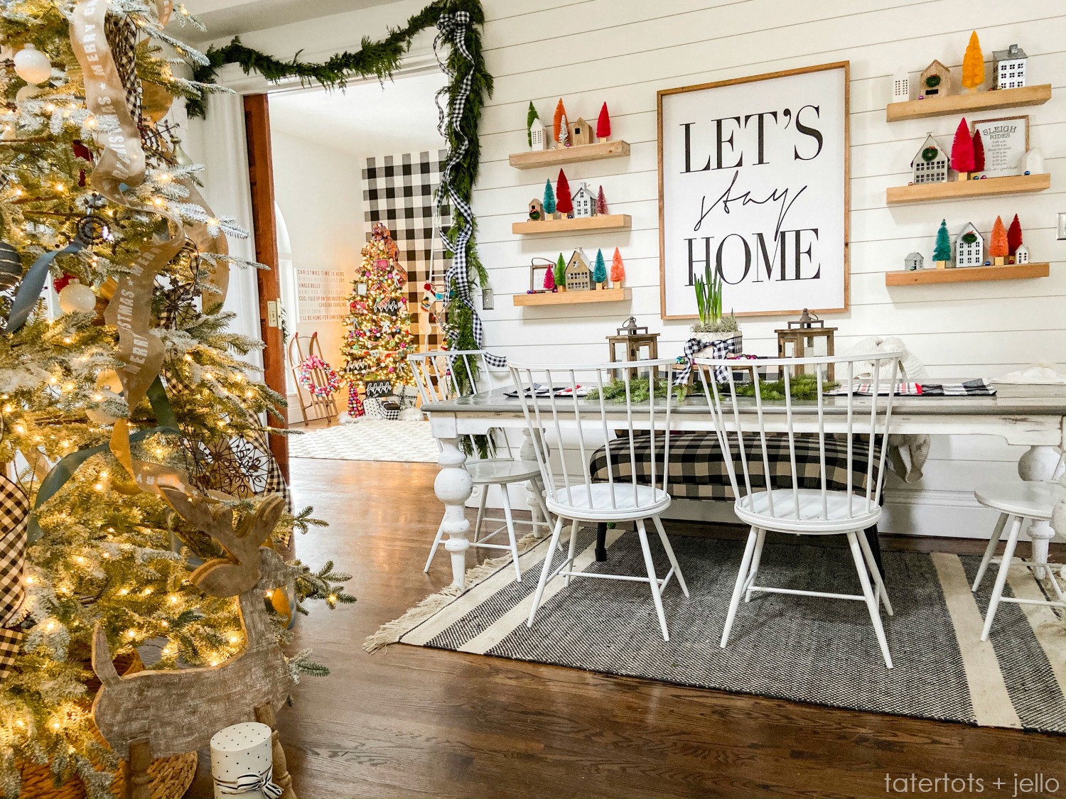 Holiday Housewalk Tour 2019 Tatertots and Jello. Holiday ideas and tips for a vintage home on a budget.