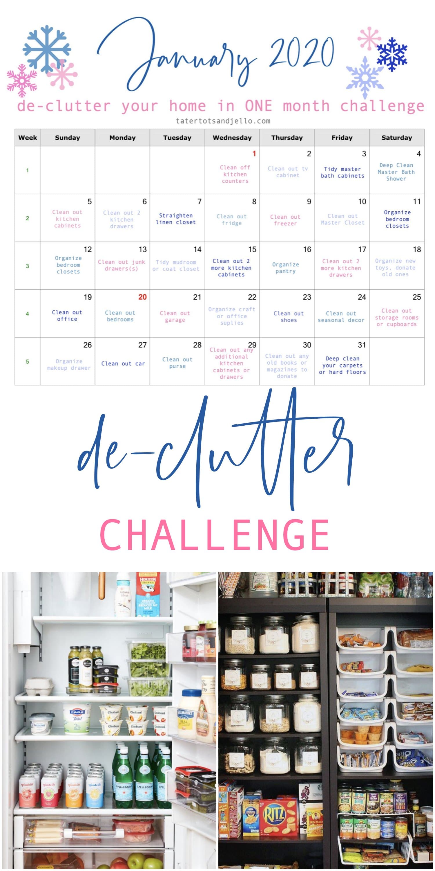 January Declutter Challenge - Organize Your Home in ONE Month!