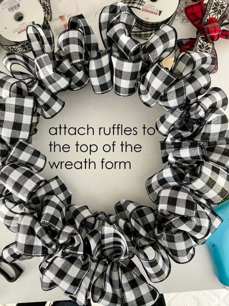 Easy Plaid Ribbon Holiday Wreath Tutorial! Tatertots and Jello