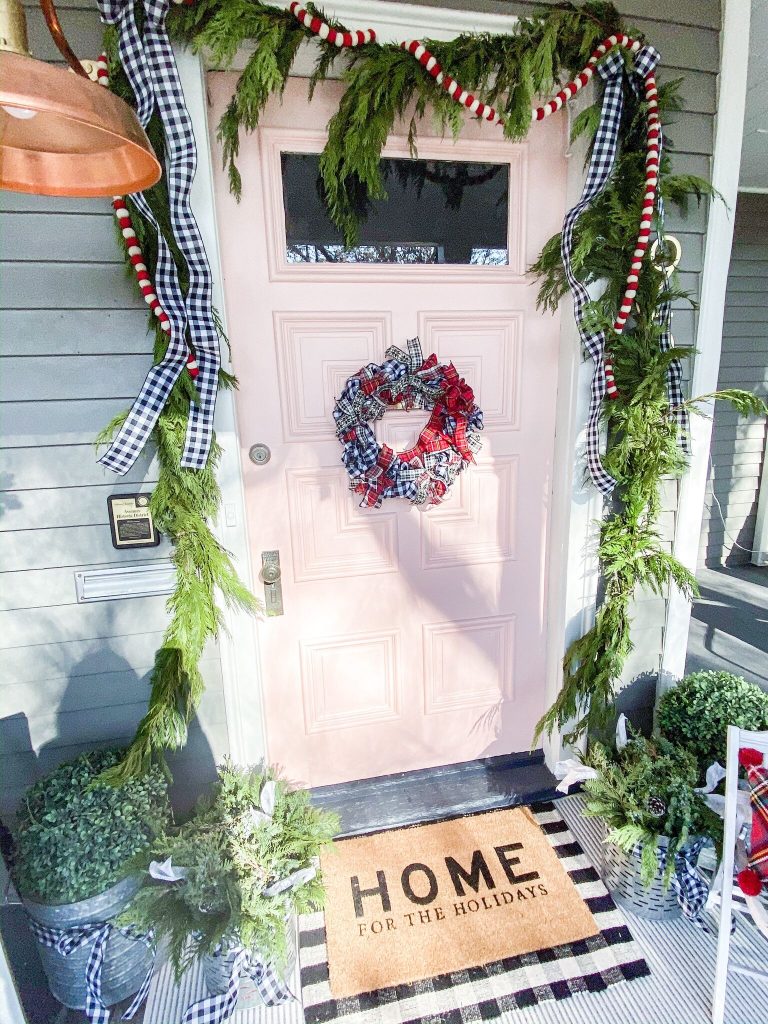 Easy Plaid Ribbon Holiday Wreath Tutorial! - Tatertots and Jello