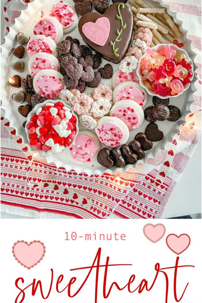 10-Minute Valentine’s Sweetheart Charcuterie Board