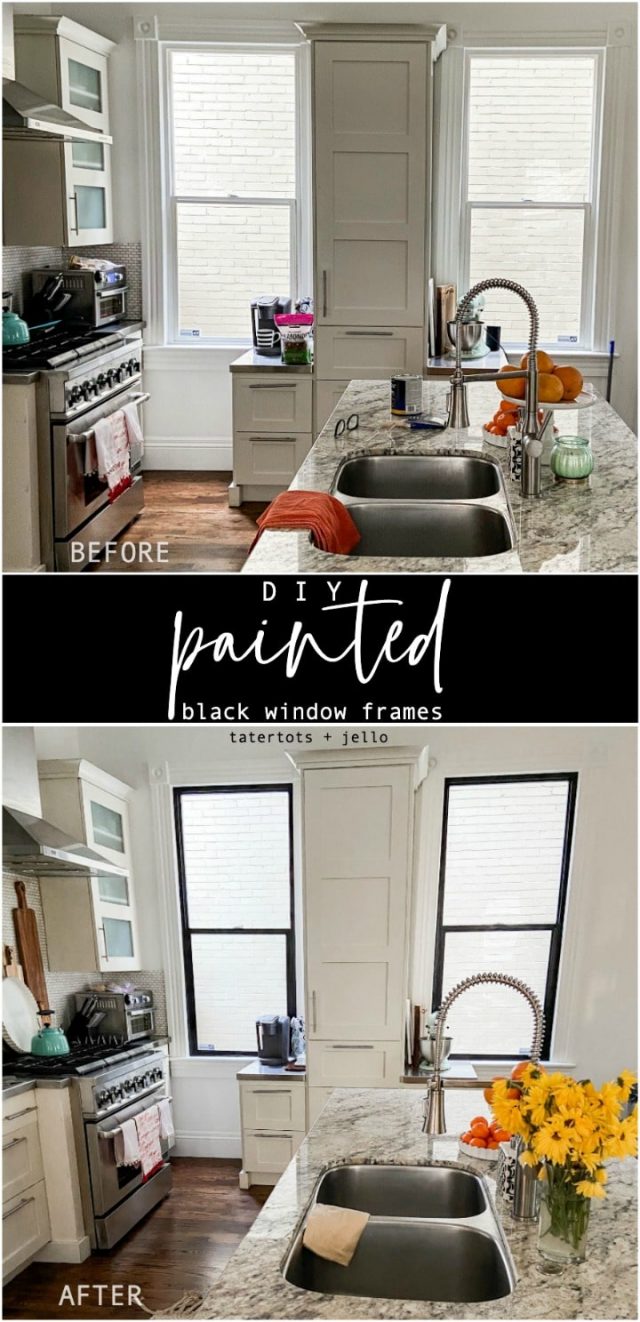 DIY Black Painted Window Frames - Update Your Home With This Easy DIY!