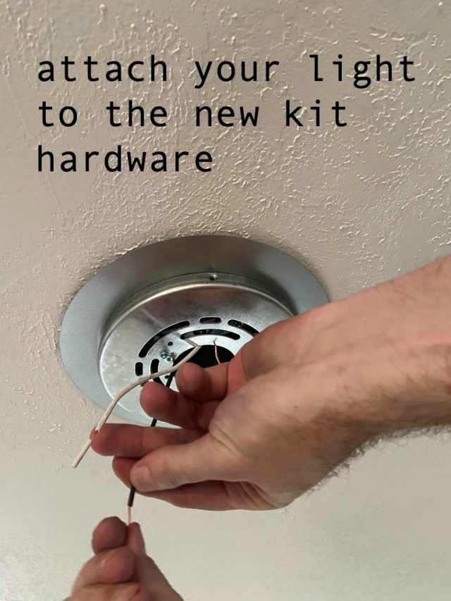 How to Change a Recessed Can Light to a Pendant Light No Remodeling