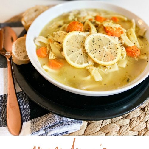 The best Instant Pot homemade chicken noodle soup! Just like Grandma makes with homemade noodles and ready in minutes!