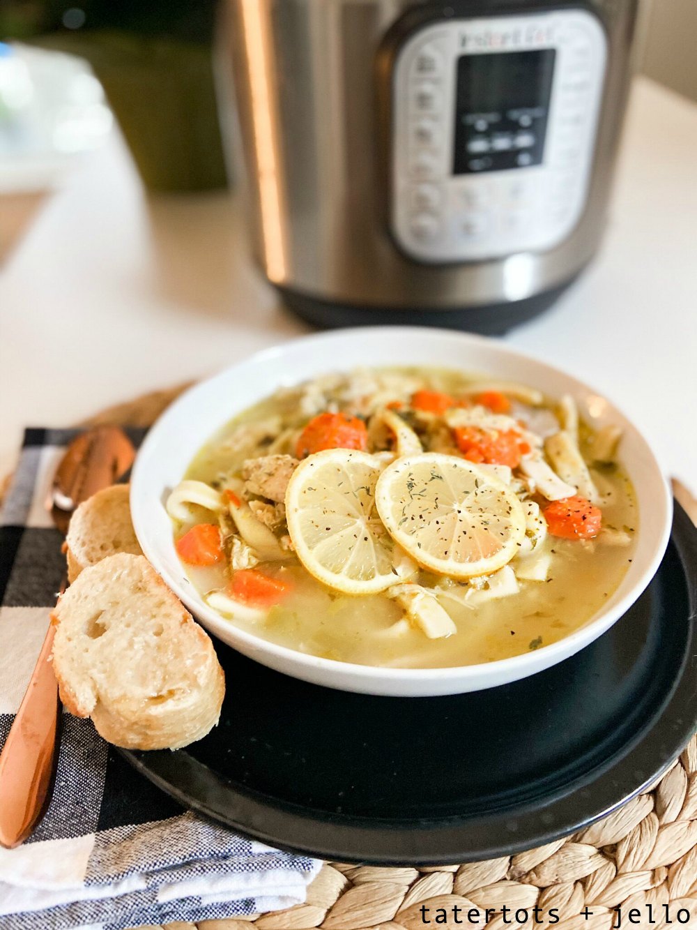 The best Instant Pot homemade chicken noodle soup! Just like Grandma makes with homemade noodles and ready in minutes! 