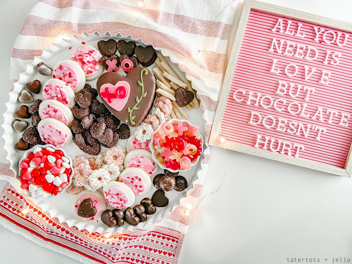 10-minute valentine's sweetheart charcuterie board. Delight your loved ones with a sweet take on the traditional charcuterie board by creating a sweetheart dessert board in just 10 minutes.