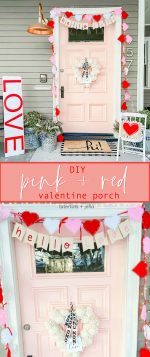 Pink and Red Valentine’s Porch