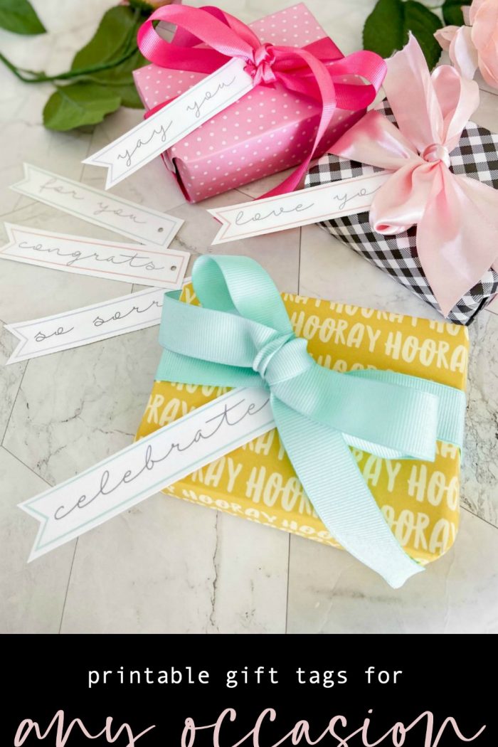 Simple All-Occasion Printable Gift Tags