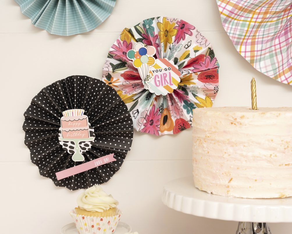 DIY Paper Fan Birthday Garlands - easy party decor!