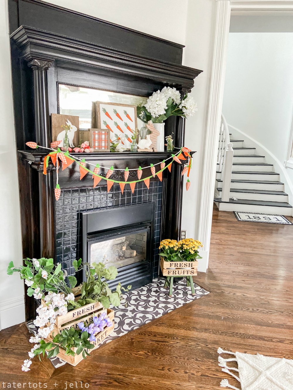 Black and White Plaid Office Craft Room Remodel. Removable wallpaper, new lighting, adding an office nook and storage make a beautiful, multi-use work space on a budget! 