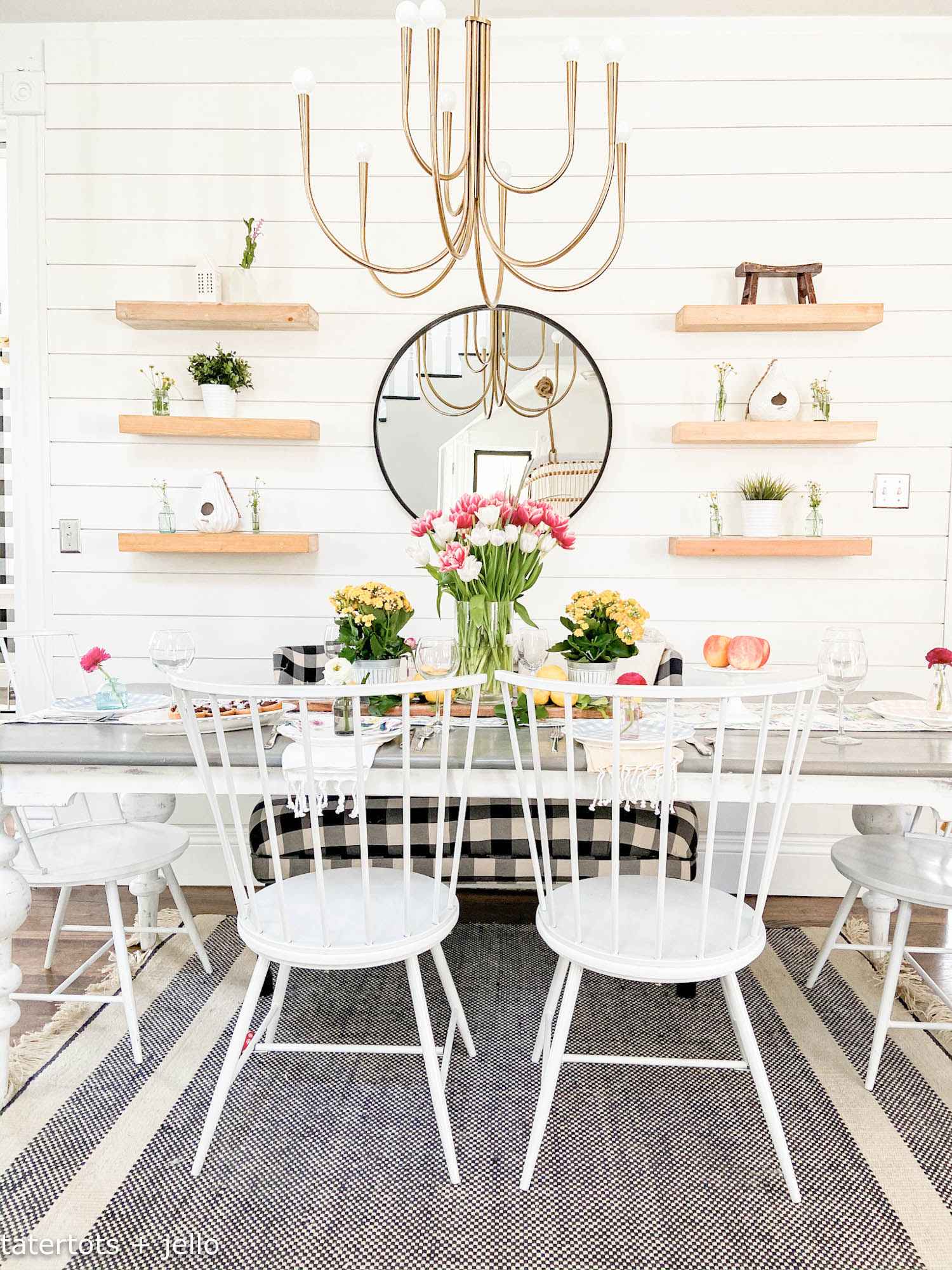 Colorful Boho Cottage Spring Tour. Bring color to your farmhouse or cottage home with these easy boho ideas! 