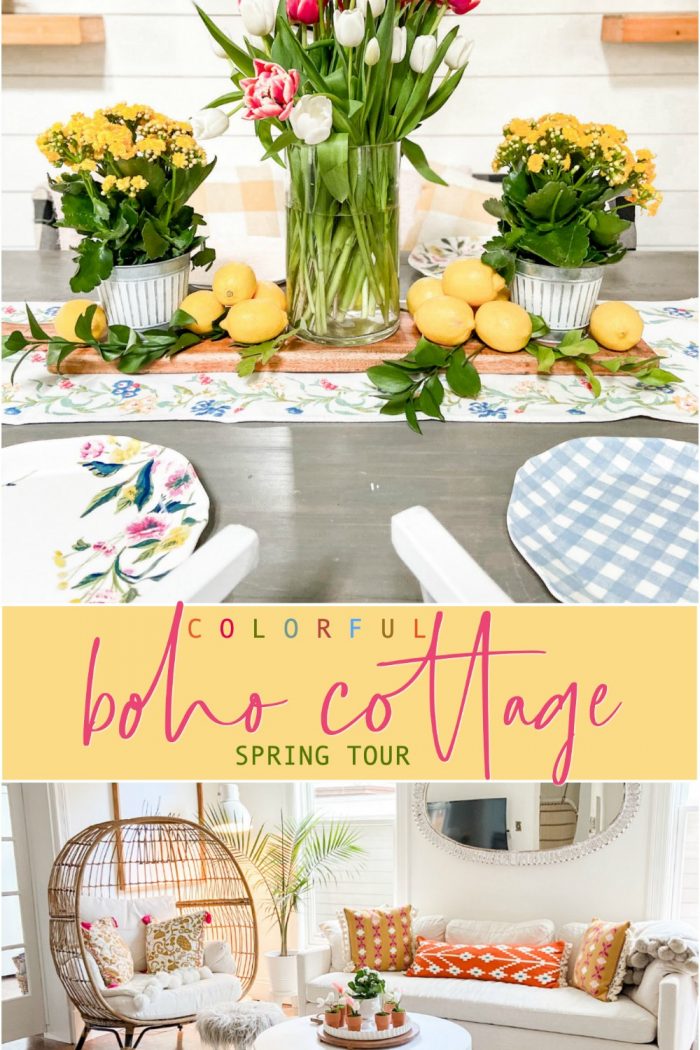 Colorful Boho Cottage Spring Tour