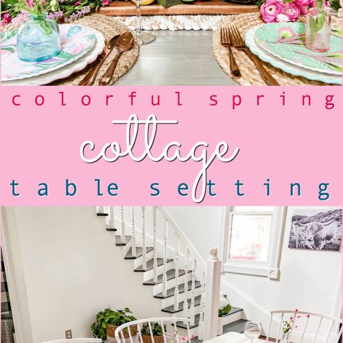 Spring Easter Colorful Tablescape