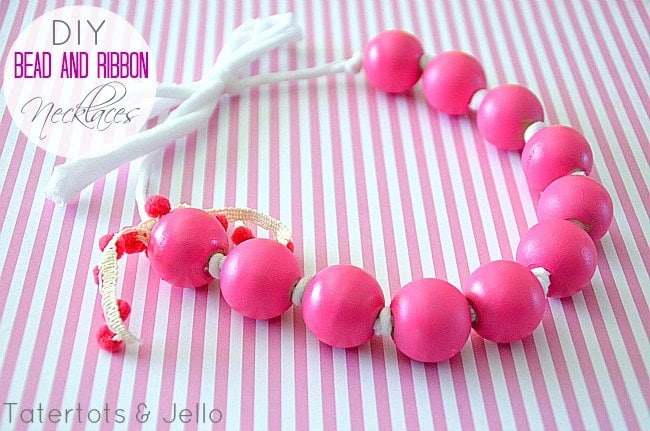 DIY Gumball necklace and 1 month of free kids craft ideas to do at home. 
