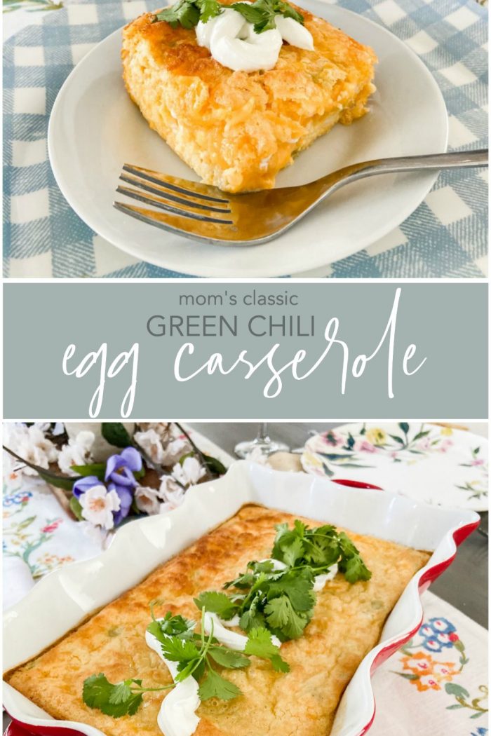 Mom’s Classic Green Chili Egg Casserole