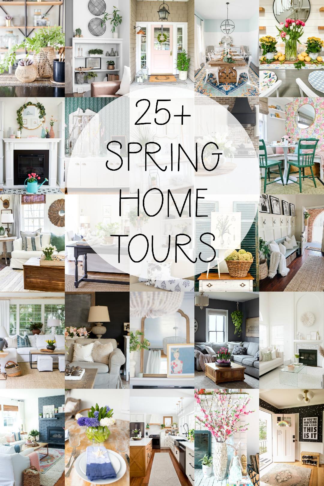 26 Spring Home Tours with easy ways to bring spring to your home! 