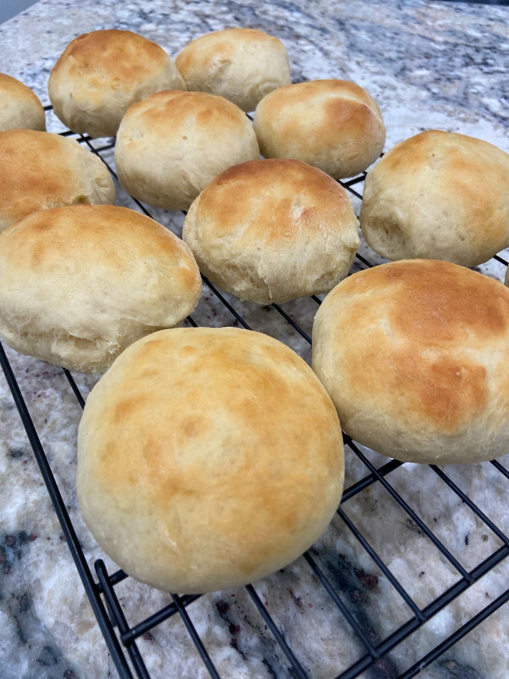 Fast and Easy Homemade Hamburger Buns in Less Than an Hour. Need a quick hamburger bun without having to run to the store? These are easy to make and bake up fluffy and golden brown in less than an hour. 