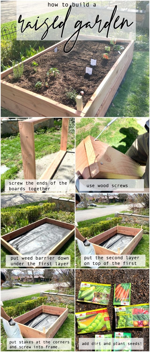 How to Make a SImple Garden Planter Box raised bed garden!