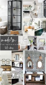 20 Modern Farmhouse and Cottage Bathroom Tile Ideas