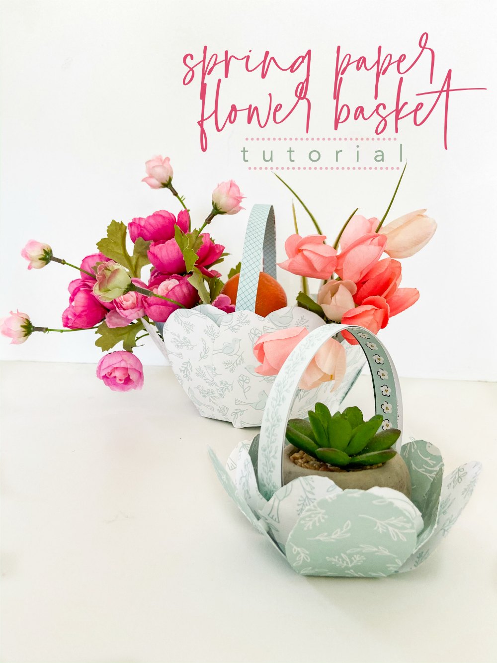 DIY Paper Easter Gift Baskets