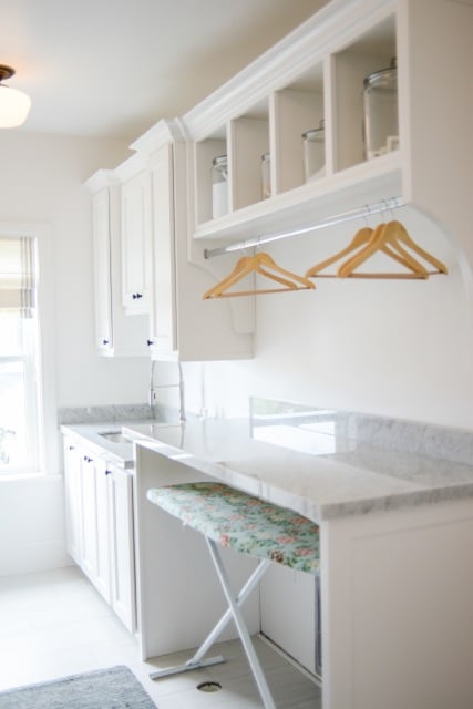7 Genius Ways to Bring Storage into a Small Laundry Room! Pack a lot of style and storage into a small space with these inspiring laundry room storage ideas.