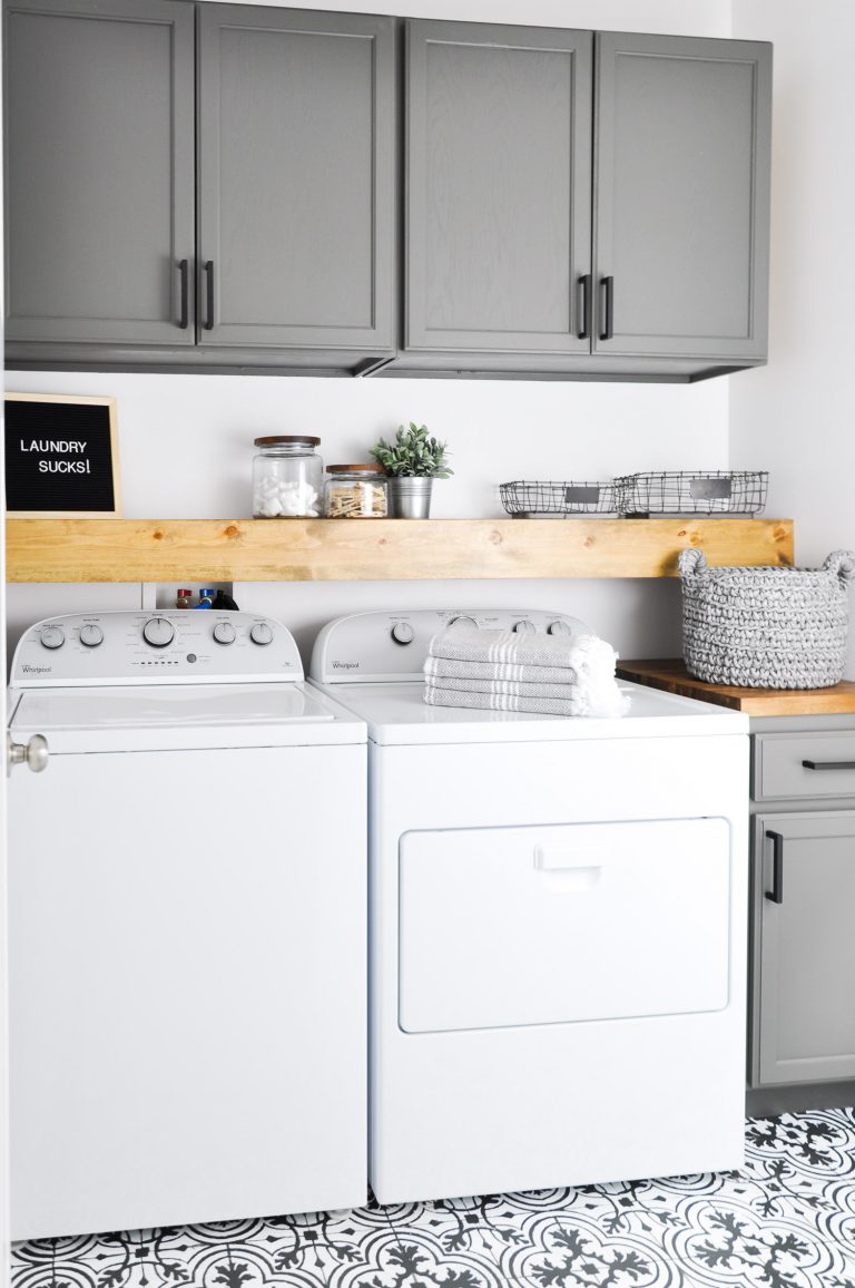 7 Genius Ways to Bring Storage into a Small Laundry Room! Pack a lot of style and storage into a small space with these inspiring laundry room storage ideas.