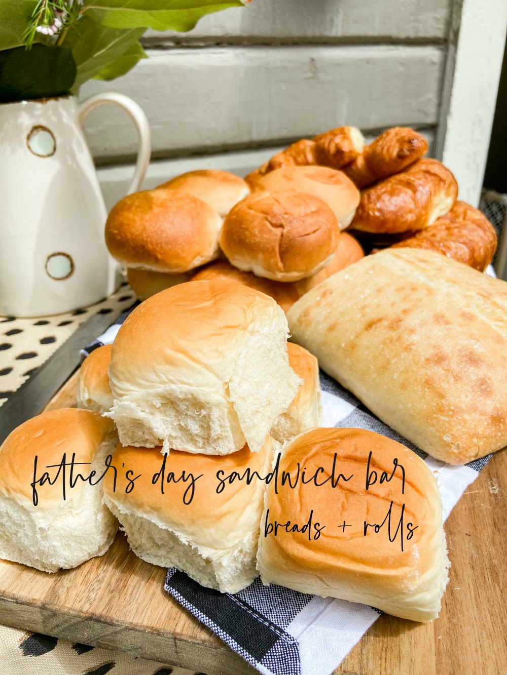 Father's Day Sandwich Bar. Celebrate dad with the ultimate sandwich celebration. Lots of bread options, cheeses, veggies and meats let everyone create their version of the PERFECT sandwich. Dad will love it! 