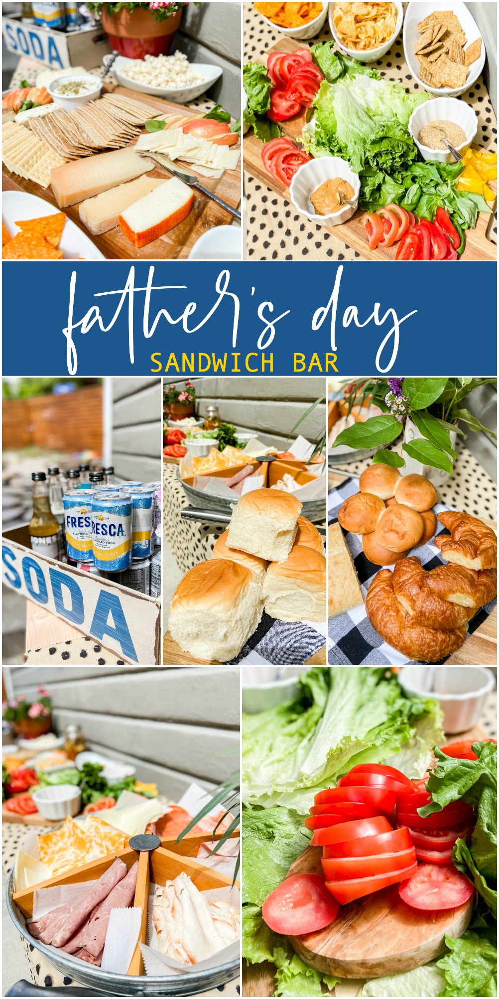Father's Day Sandwich Bar Party Idea