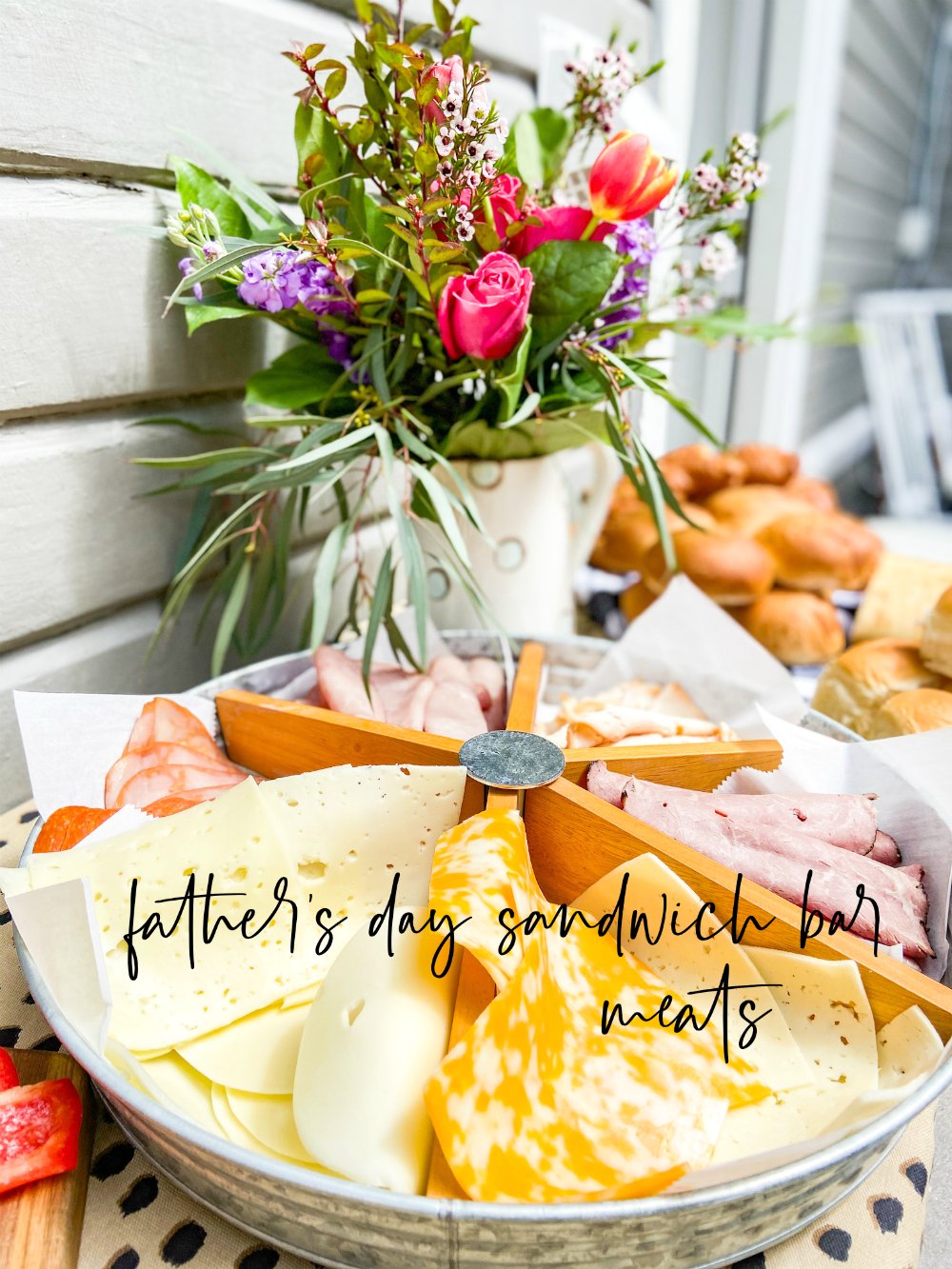 Father's Day Sandwich Bar. Celebrate dad with the ultimate sandwich celebration. Lots of bread options, cheeses, veggies and meats let everyone create their version of the PERFECT sandwich. Dad will love it! 