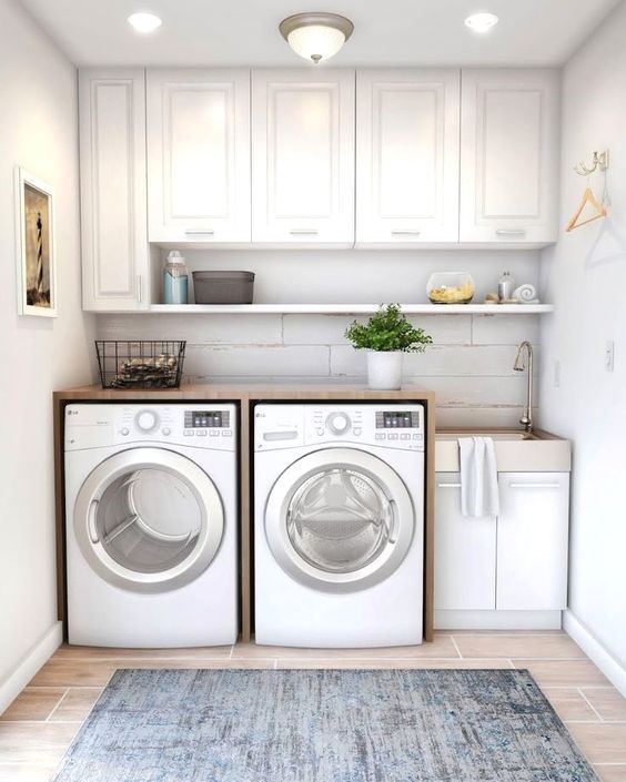 Bring Storage To A Small Laundry Room, Laundry Room Shelving Ideas Home Depot