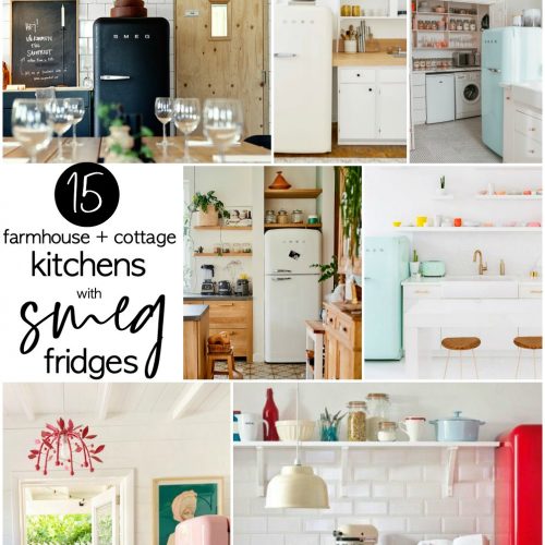 15 Farmhouse and Cottage Kitchens with Smeg Fridges