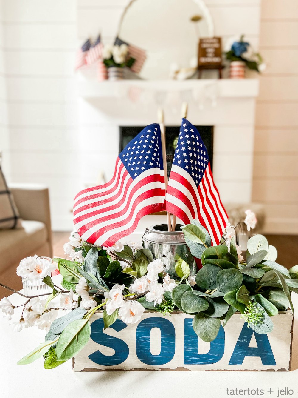 Last-Minute Fourth of July Decorating with Dollar Items. It's not too late to do some easy 4th of July decorating inexpensively with dollar items! 