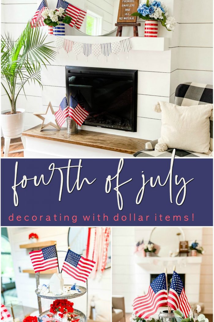 Last-Minute Fourth of July Decorating with Dollar Items!