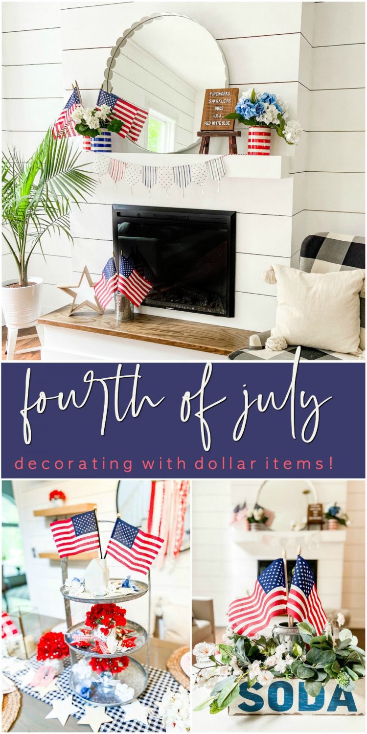 Fourth of July Decorating with Dollar Items