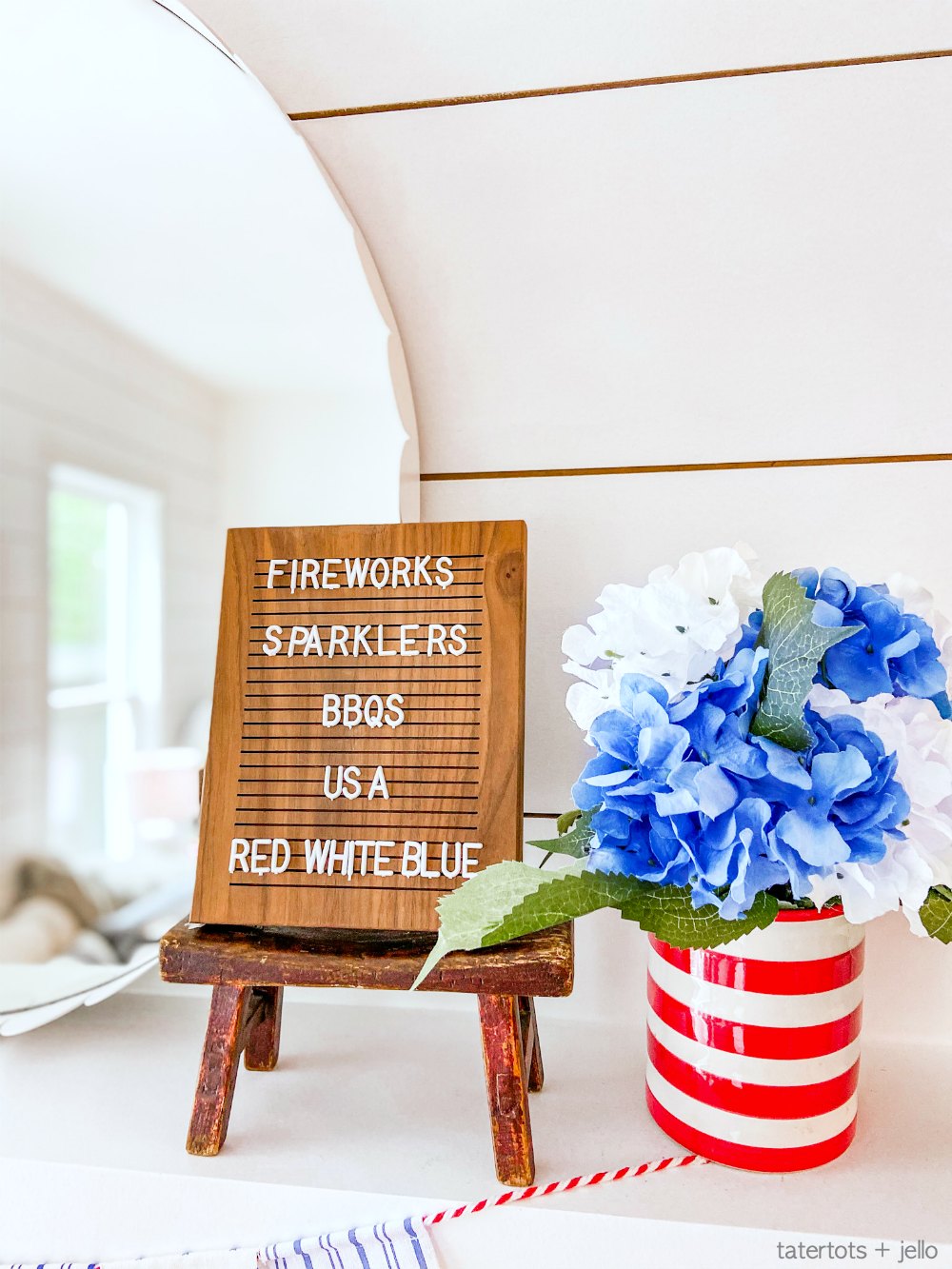 Last-Minute Fourth of July Decorating with Dollar Items. It's not too late to do some easy 4th of July decorating inexpensively with dollar items! 