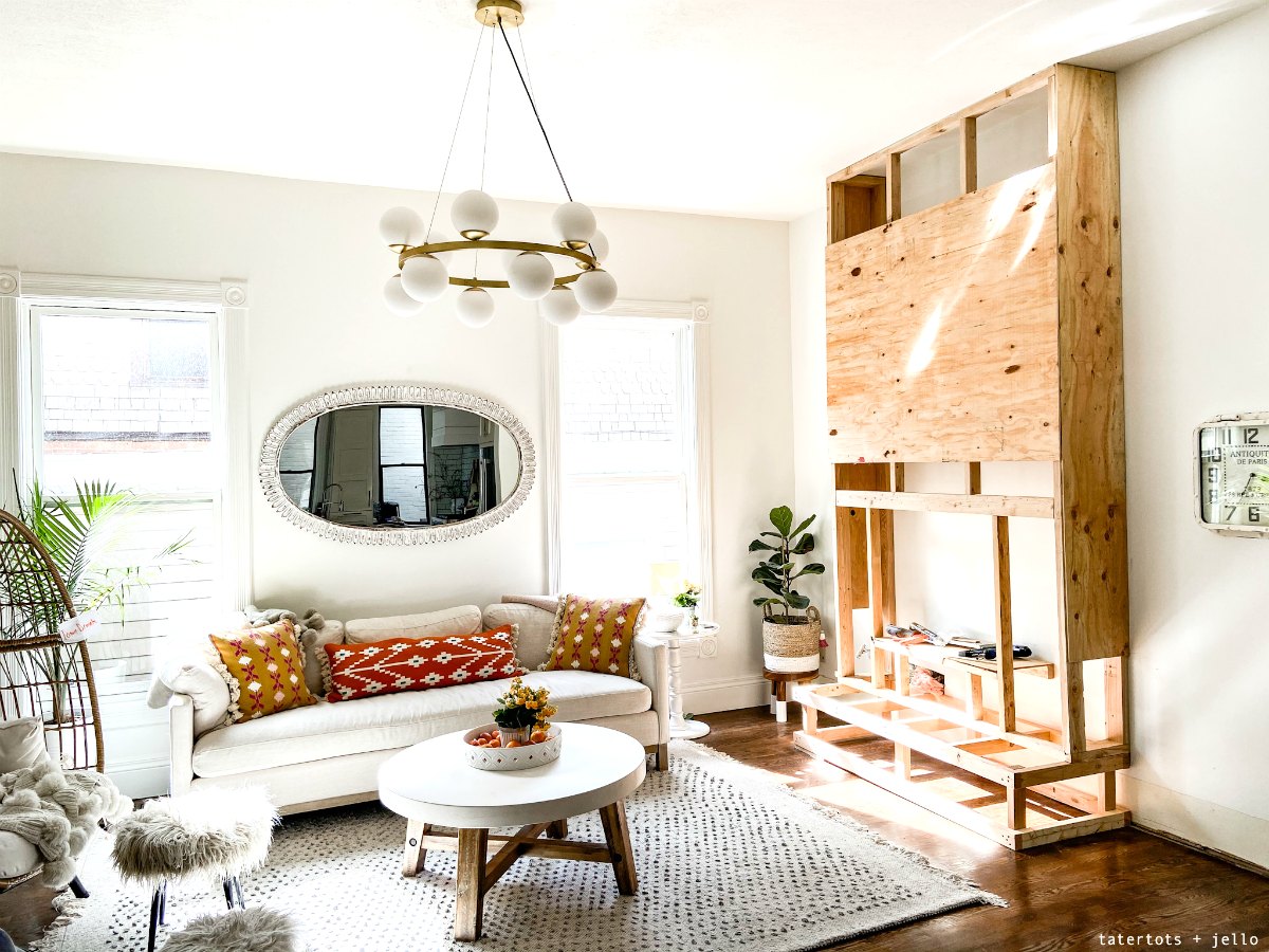 How to build a shiplap fireplace 