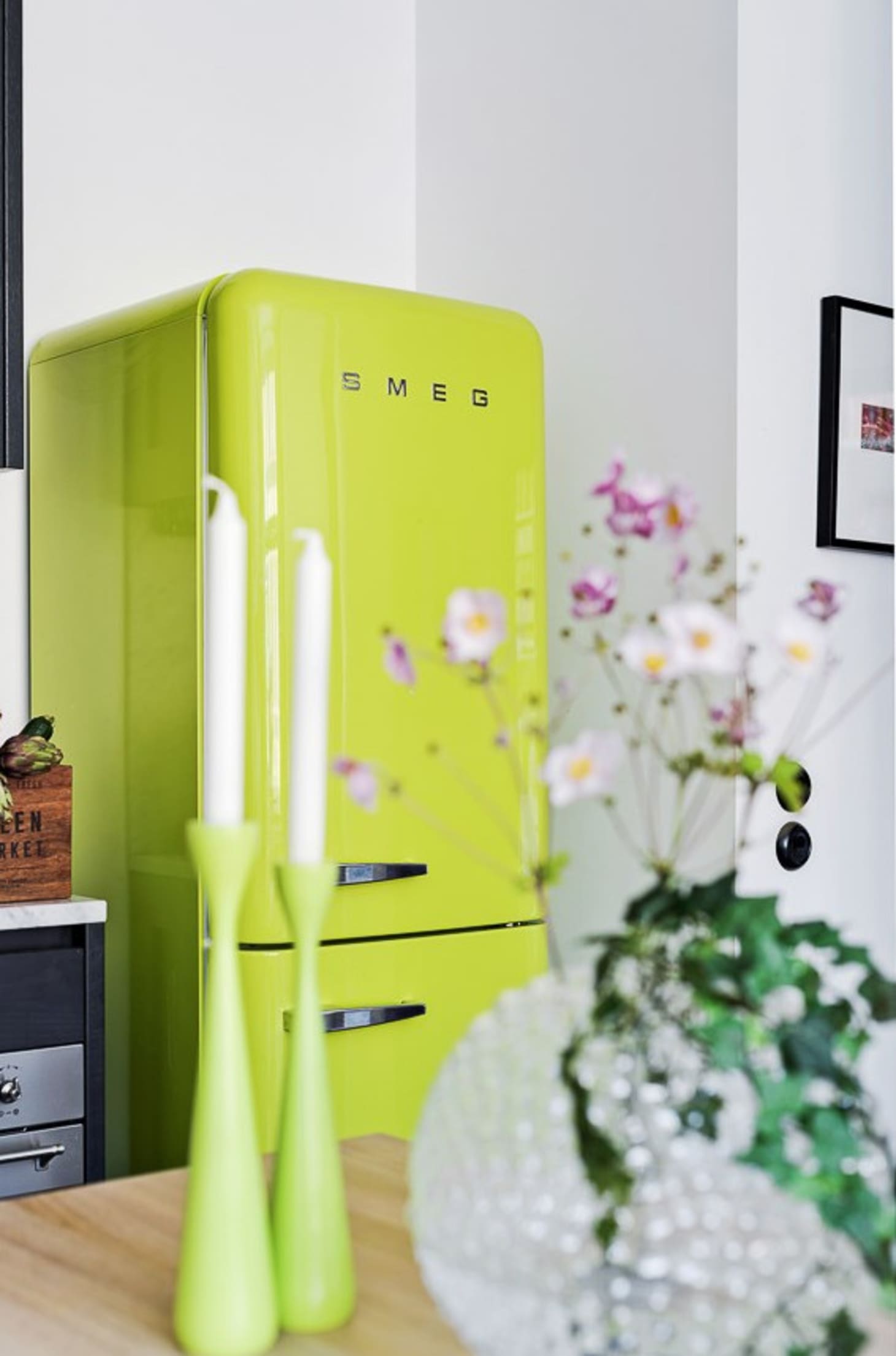 Lime Smeg Kitchen 