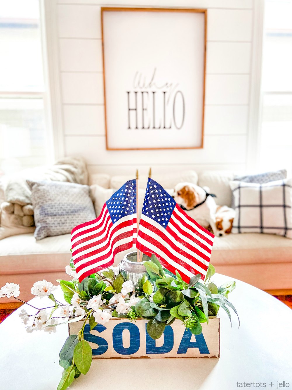 Last-Minute Fourth of July Decorating with Dollar Items. It's not too late to do some easy 4th of July decorating inexpensively with dollar items! 