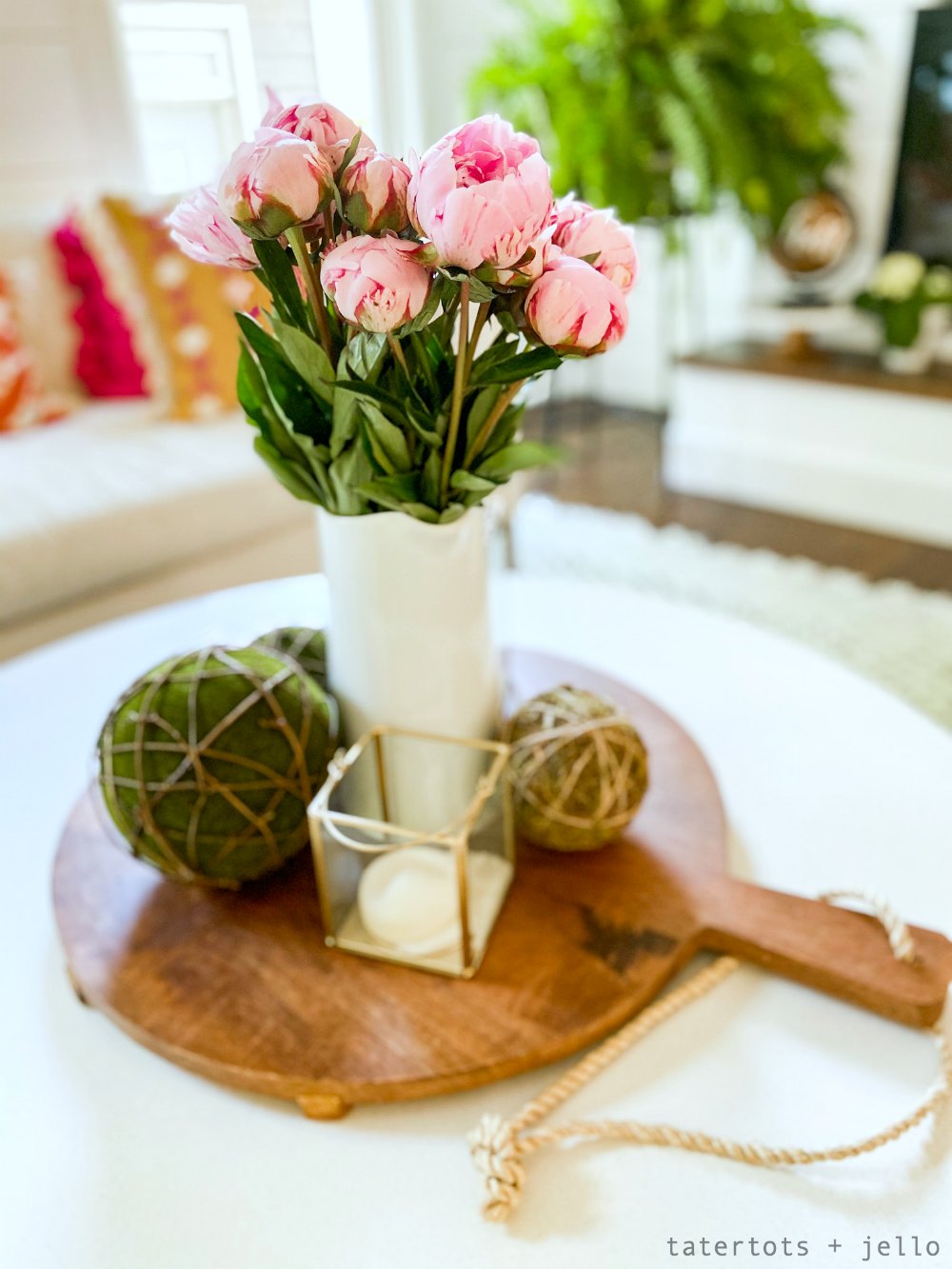 Peony Coffee table arrangement