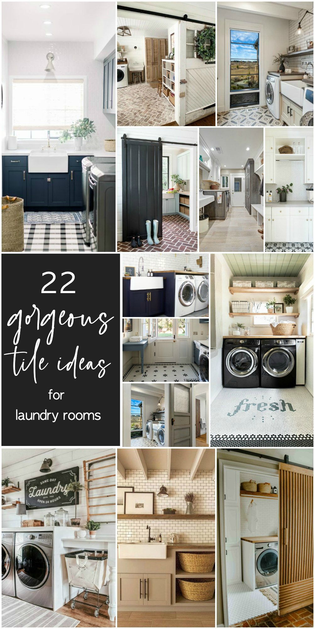 modern laundry room decor