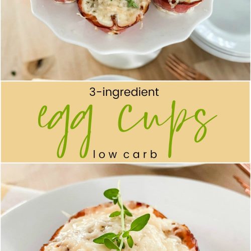 3 Ingredient Low Carb Breakfast Egg Cups