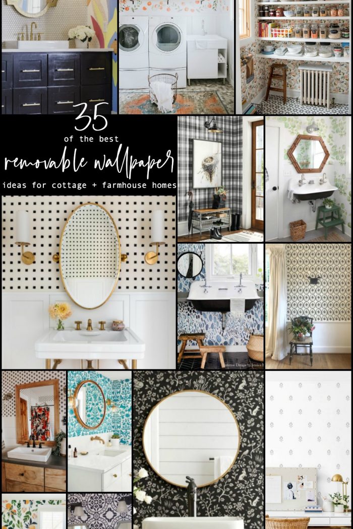 The BEST Cottage and Farmhouse Removable Wallpaper Ideas