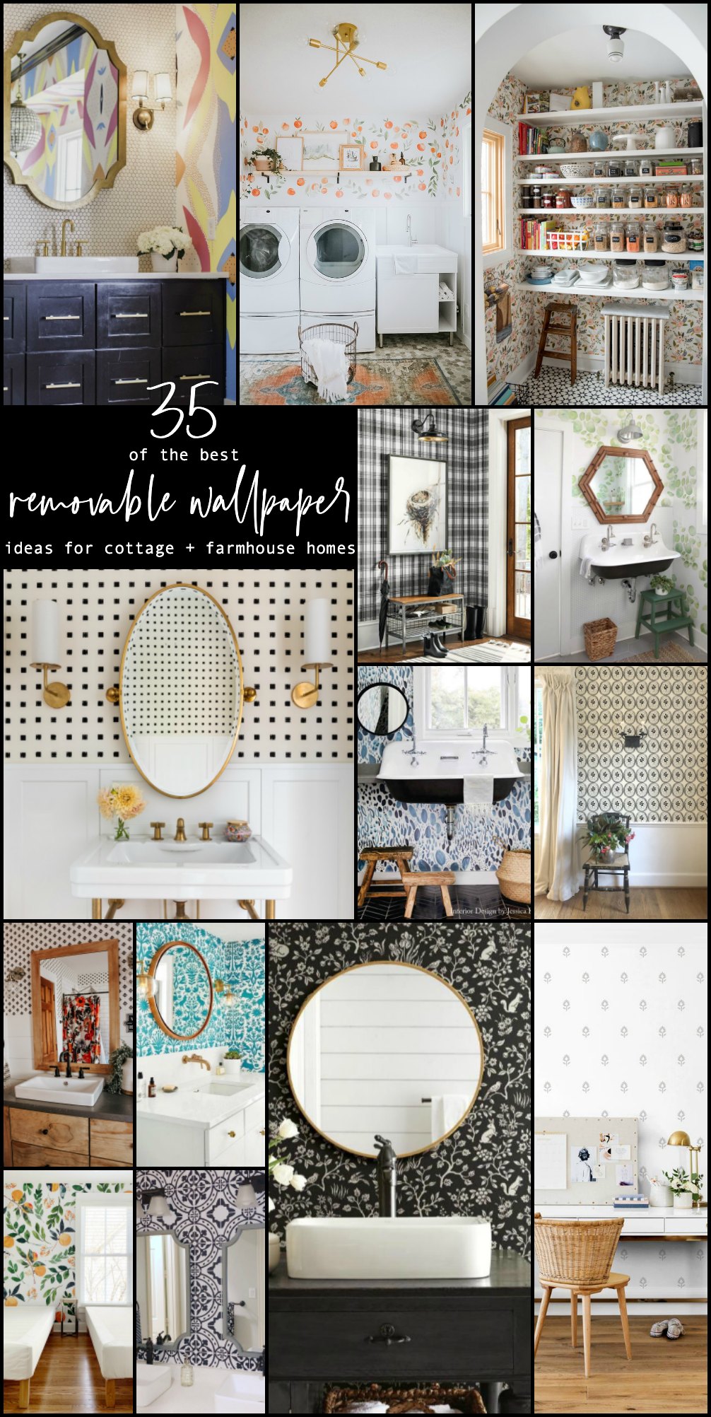 stick on wallpaper on The Best Cottage And Farmhouse Removable Wallpaper Ideas Tatertots And Jello