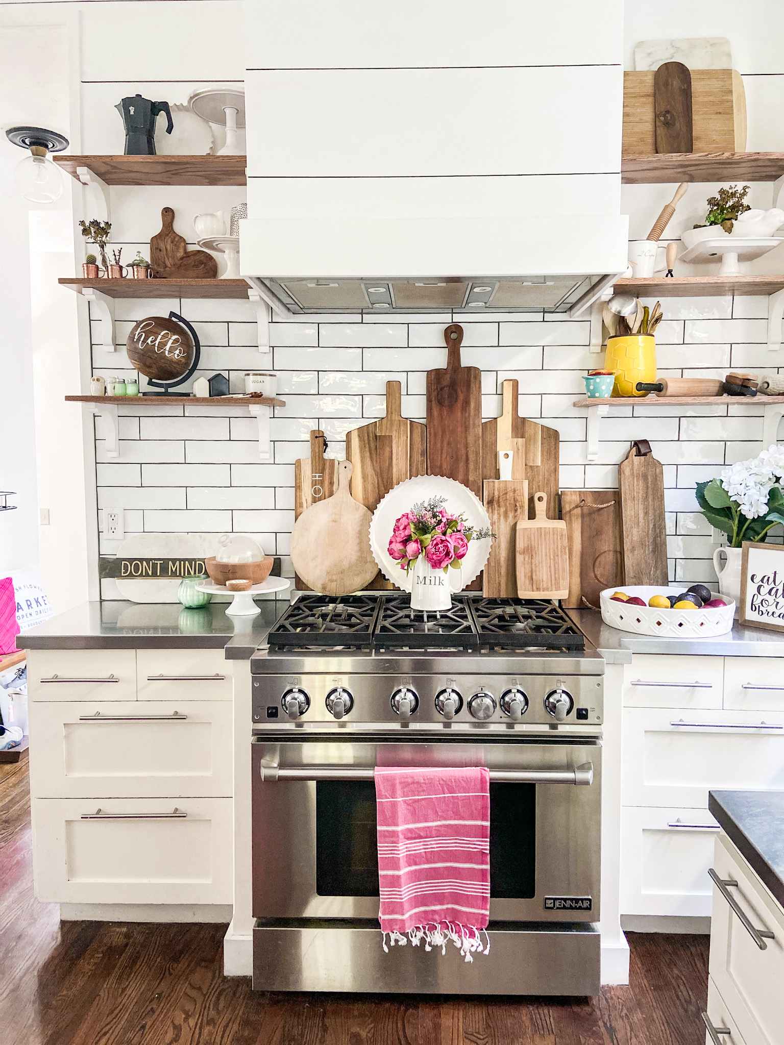 Bright Summer Boho Cottage Kitchen 