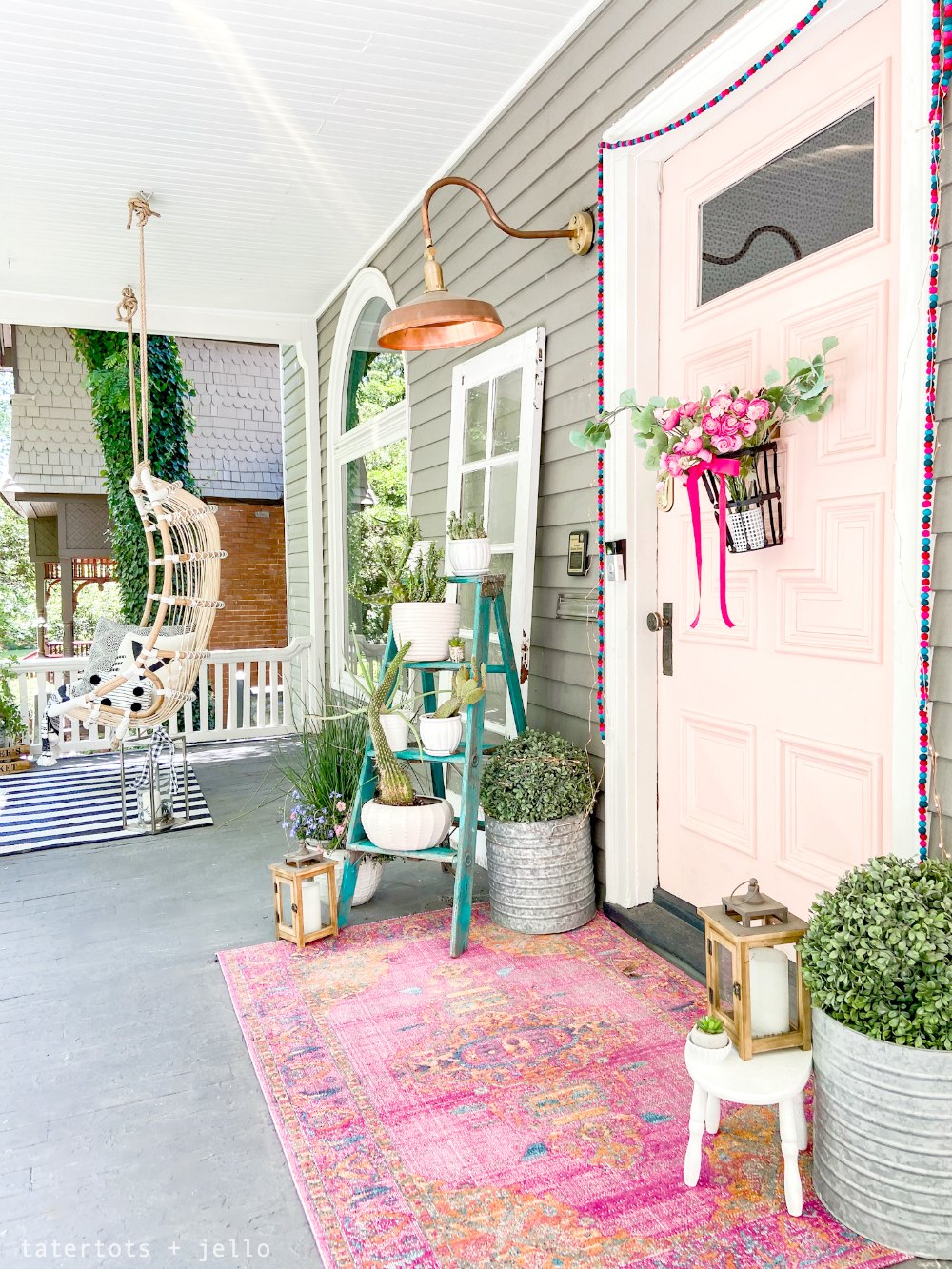 bright bohemian porch