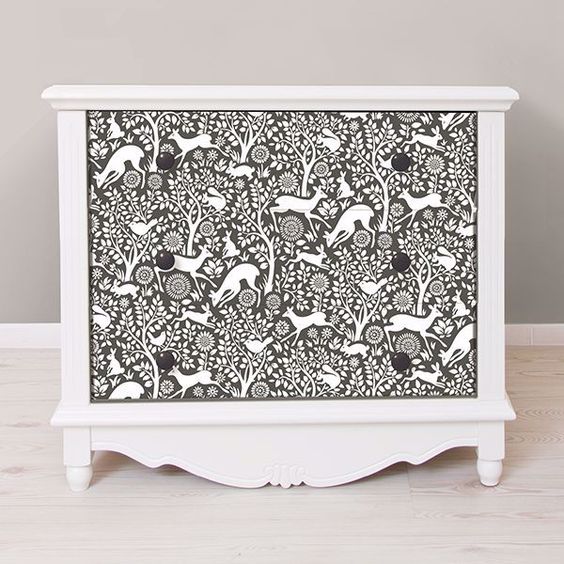 Charcoal Merriment removable wallpaper from Wallpops