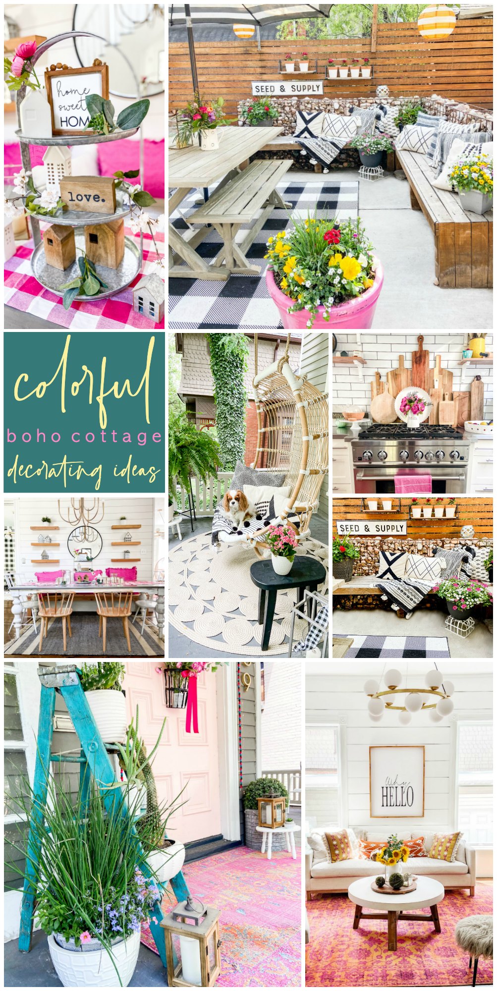 Colorful Boho Cottage Home Tour 