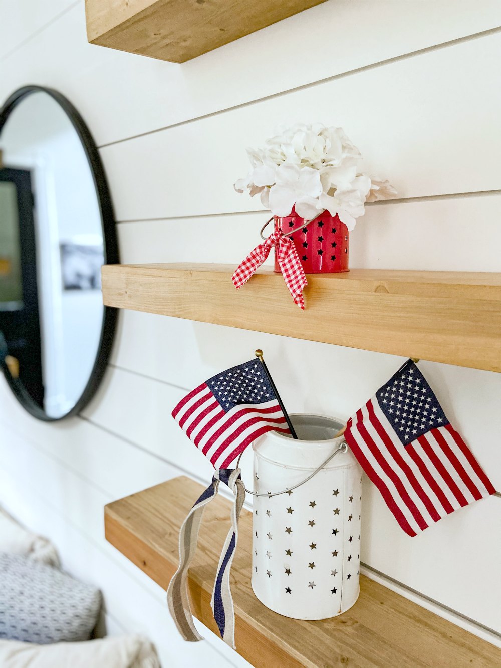 Five Ways to Create an Easy Fourth of July Table. Create a festive red white and blue table using dollar items. 